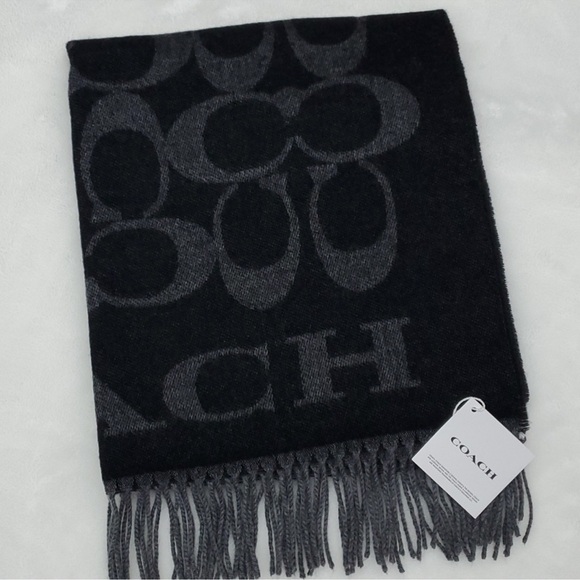 Coach Wool Cashmere scarf - Picture 1 of 5